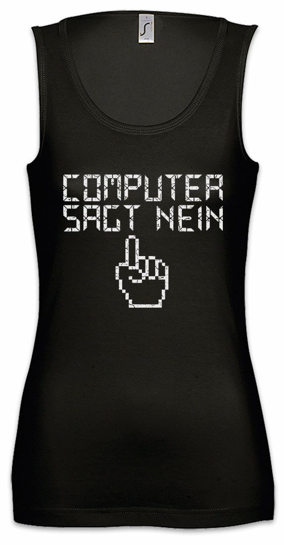 Tanktop Computer Sagt Nein Ärmelloses Damen T-Shirt Programmierer Informatiker
