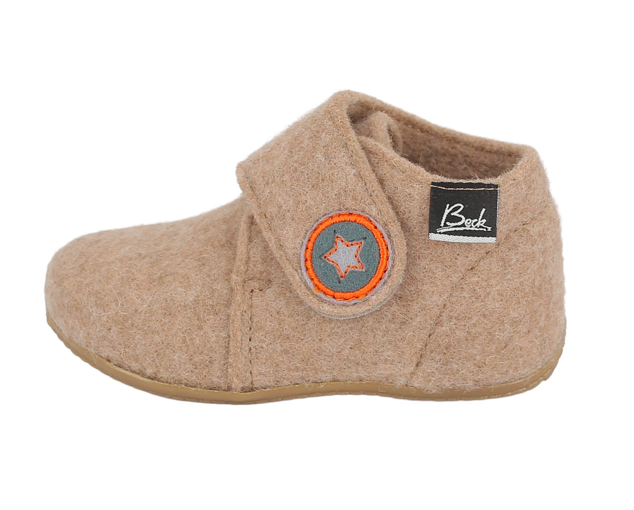 Beck Kleinkind Filzhausschuh Snuglies mit Flexisohle Hausschuh
