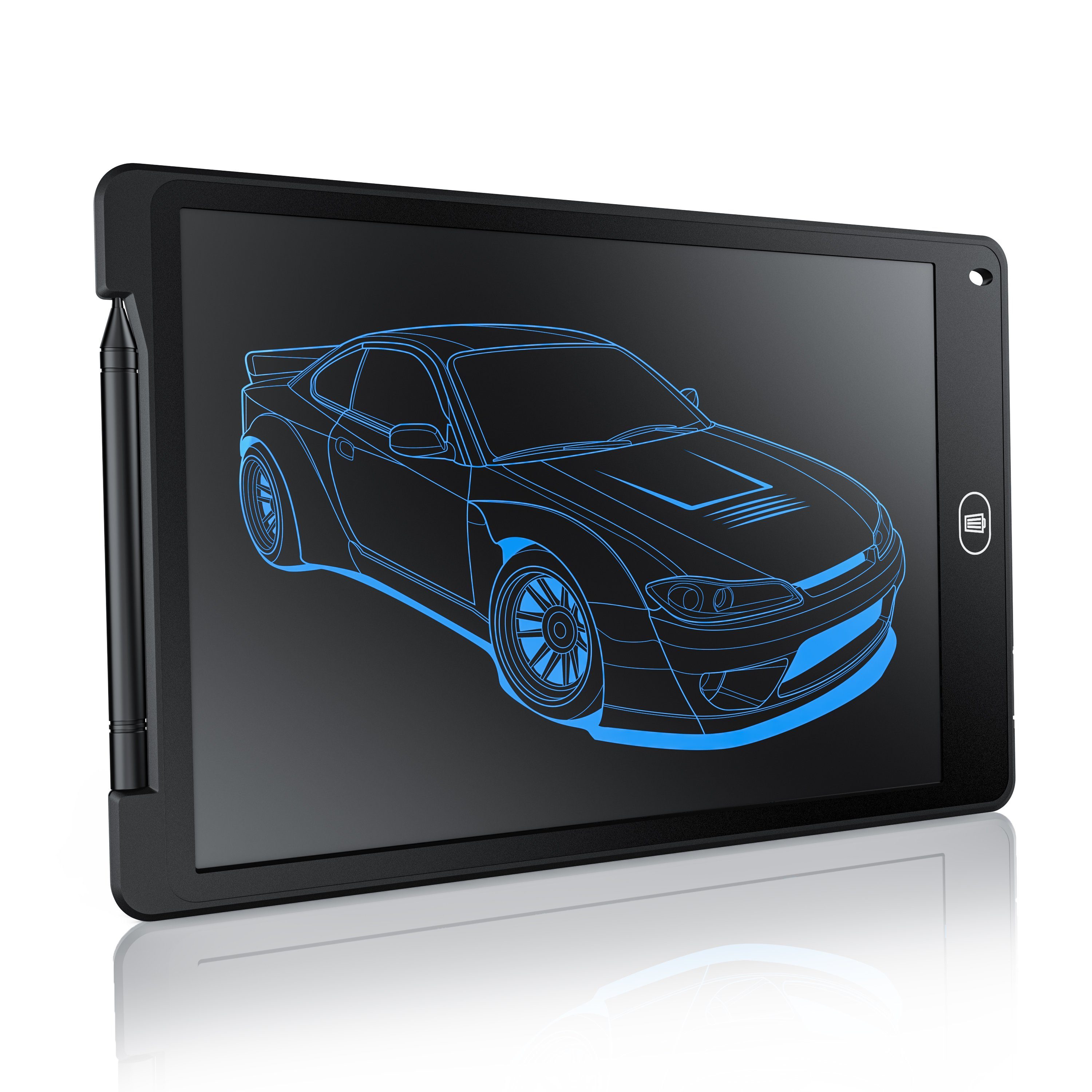 Aplic Zaubertafel, 12" LCD Schreibtafel, Maltafel, Blaue Schrift, für Kinder & Erwachsene