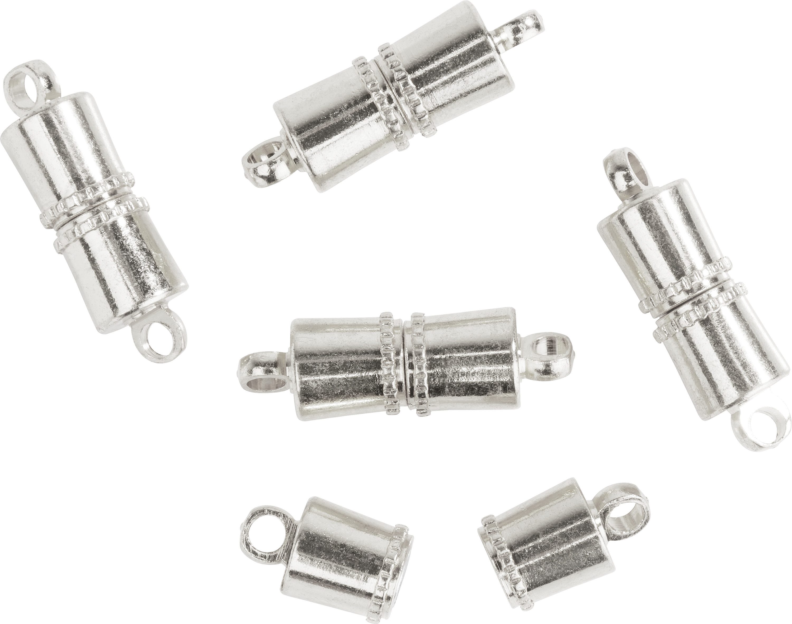 VBS Schmuckset Magnet-Verschluss Line, 5 Stk., silberfarben günstig online kaufen