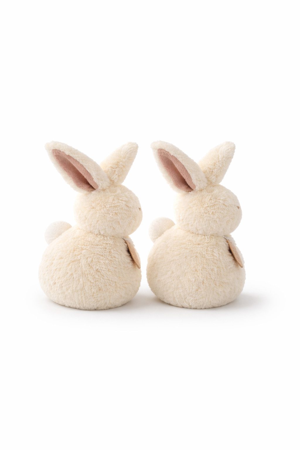 finehomegarden Dekofigur Plüschhase 2erSet Weiß – Deko-Hase aus Plüsch, 18 × 8 × H27 cm (Set, 2 St., 2er-Set), Oster- & Frühlingsdekoration für Wohnbereich