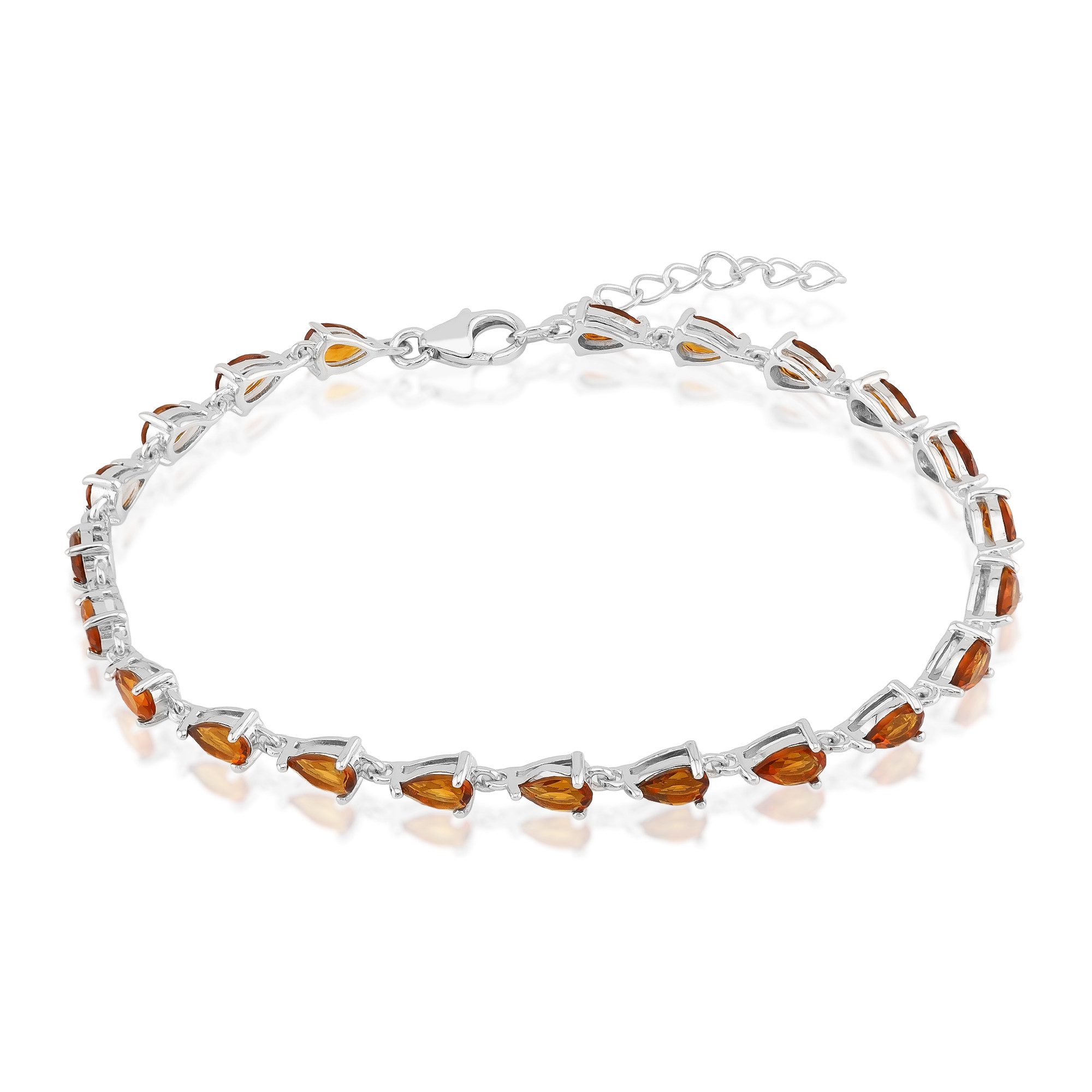 Cavill Silberarmband Armband aus Sterlingsilber mit Madeira-Citrin (1-tlg)