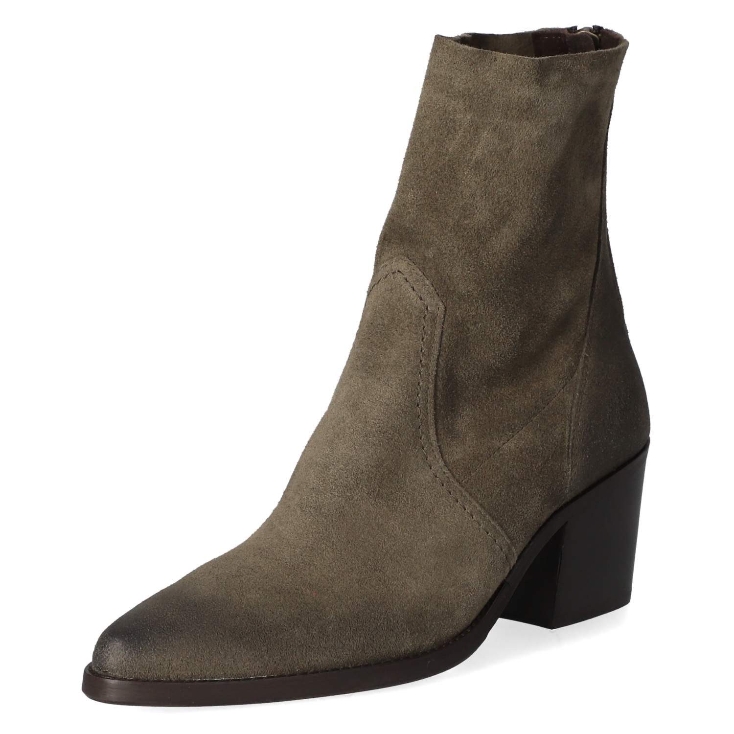 Paul Green Paul Green 8075-070 Damen Rauleder green Schlupfstiefel