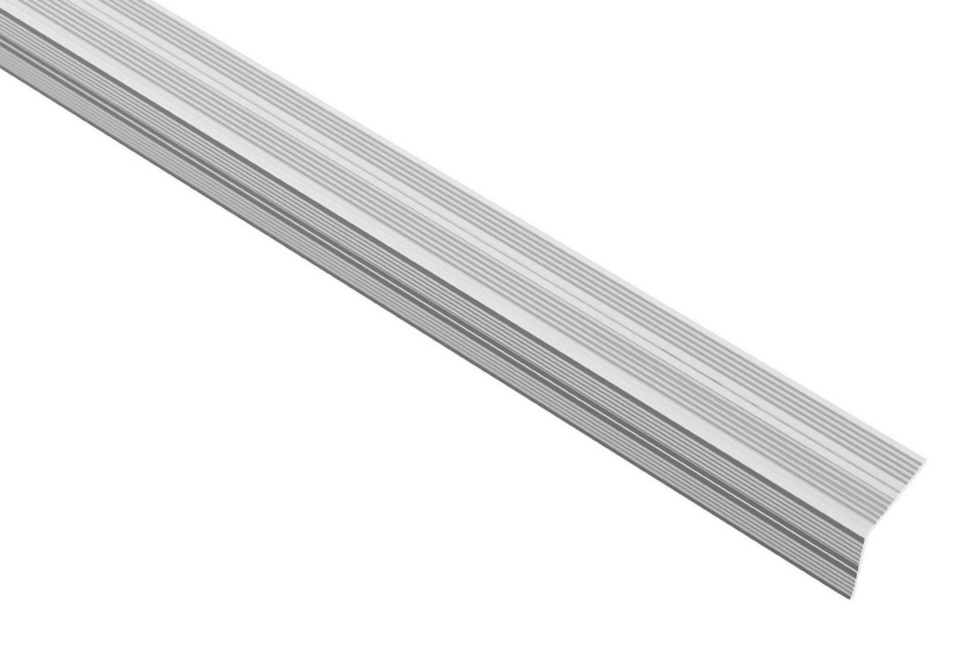 Thumbnail - Effector Winkelprofil A40SK (Treppenkantenschutz aus eloxiertem Aluminium (1,8 Meter Silber) Selbstklebend Kantenschutzw...