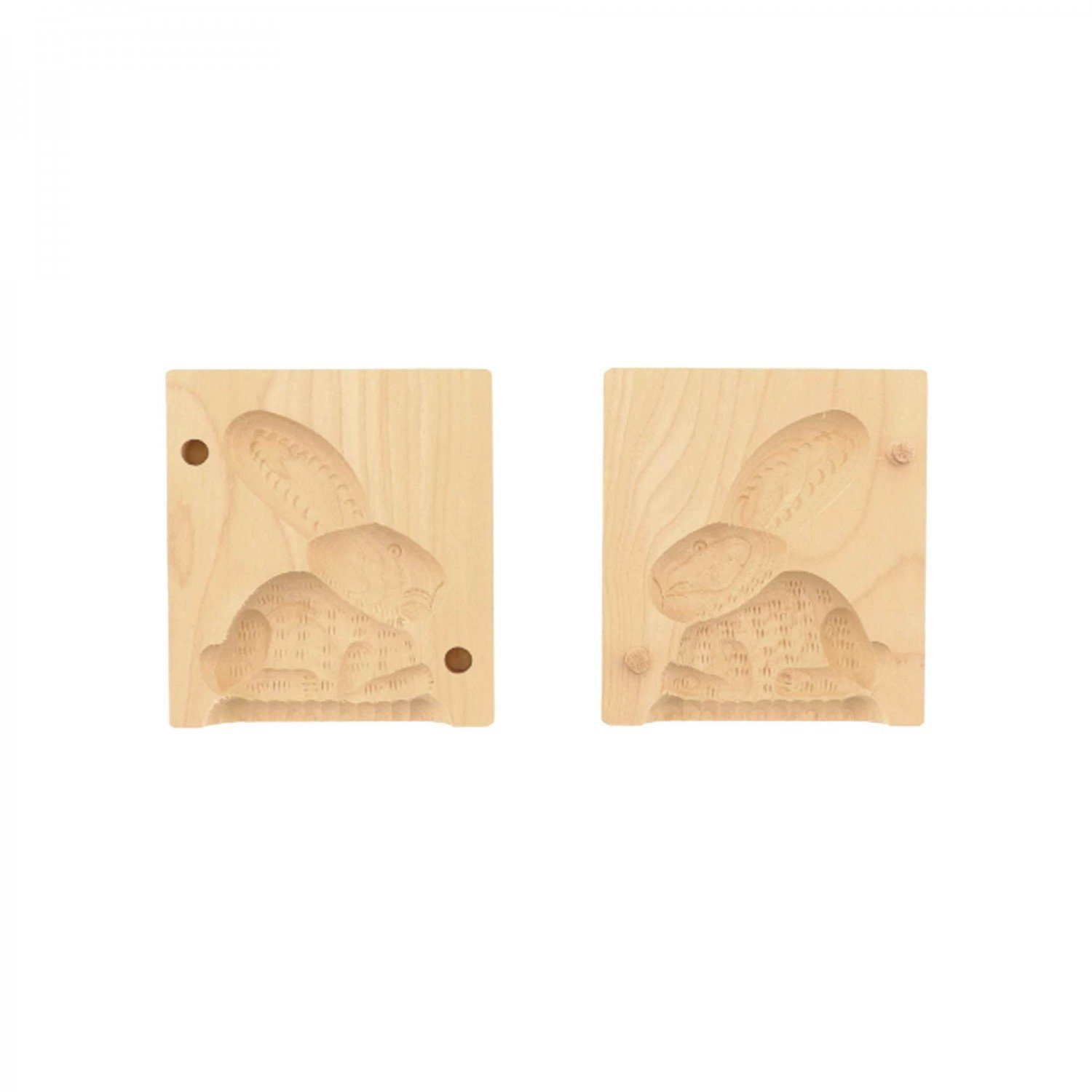 Holz Butterform mitienda Hase, Servierplatte mit aus 2-teilig Tiermotiv