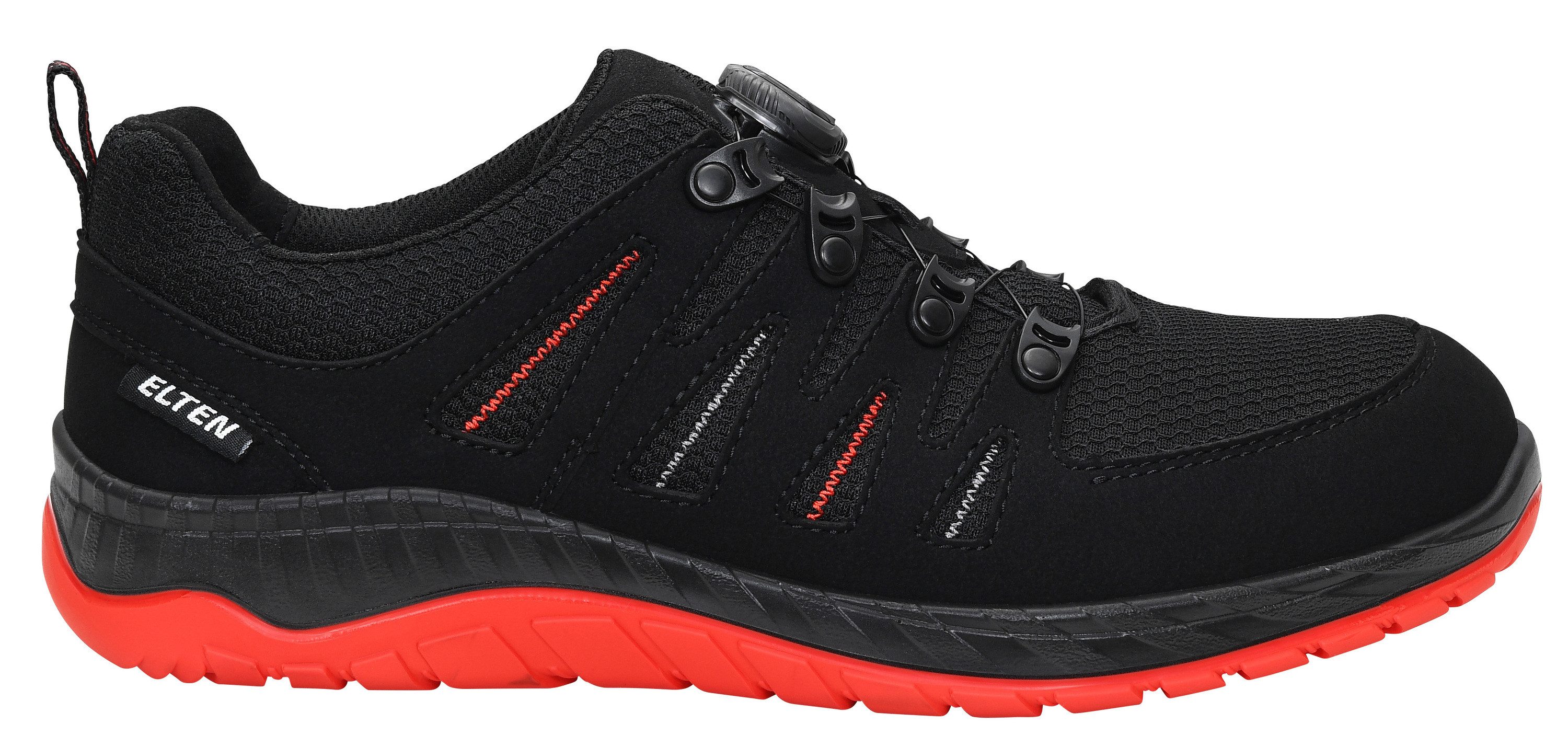 ELTEN MADDOX BOA® black-red Low ESD S3S Sicherheitsschuh (Schuhkarton, Paar)