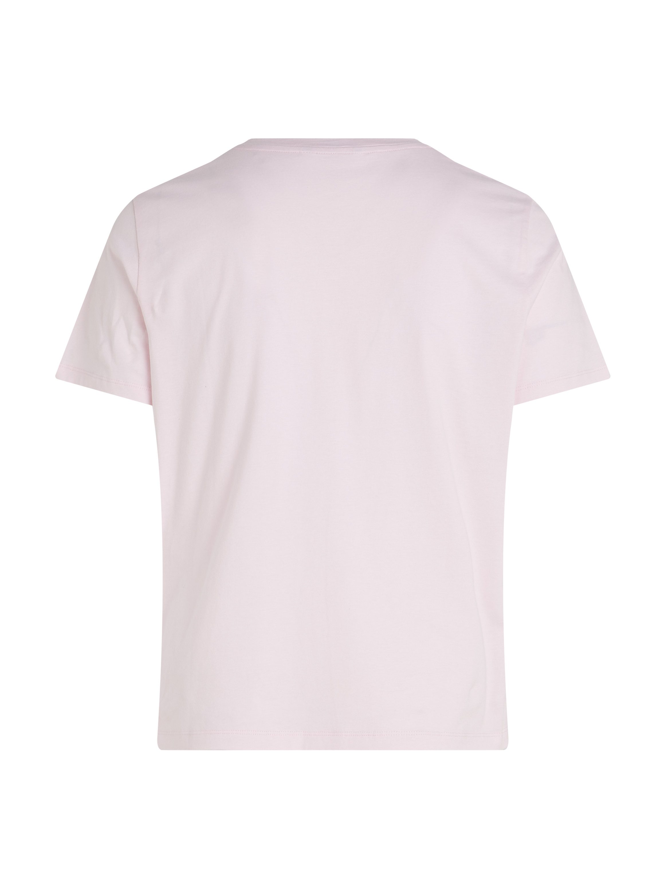 Tommy Hilfiger Curve Rundhalsshirt CRV REG SCRIPT C-NK TEE SS in Großen Größen, Logoschriftzug