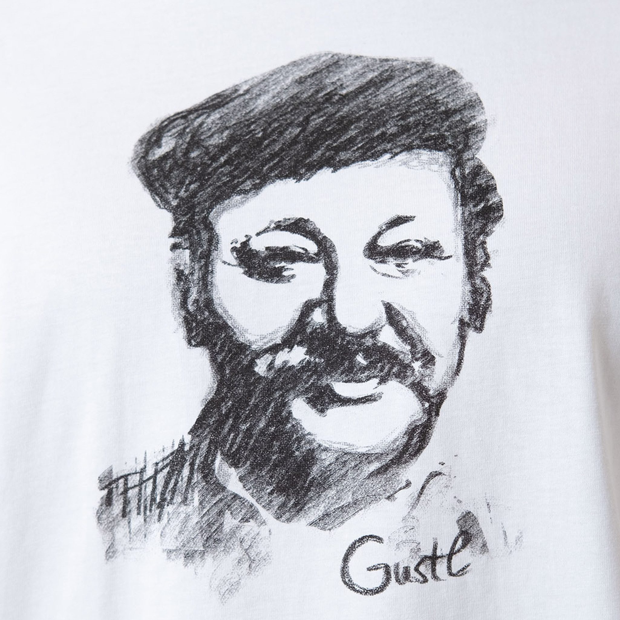Bavarian Caps T-Shirt Bavarian Caps T-Shirt "Gustl" - weiß (T-Shirt, T-Shirt)
