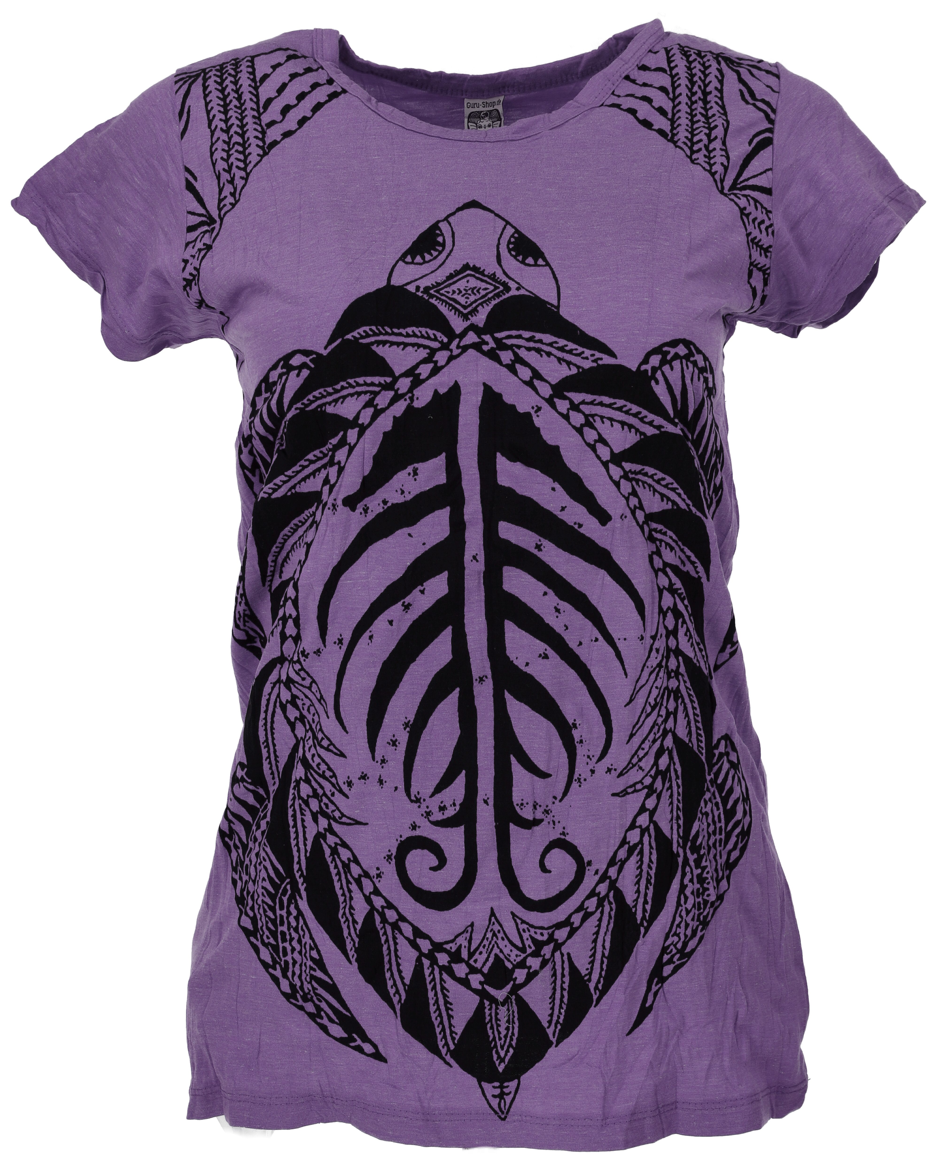 Guru-Shop T-Shirt GURU Basic T-Shirt, Damen Yoga Shirt,.. Festival, Goa Style, alternative Bekleidung