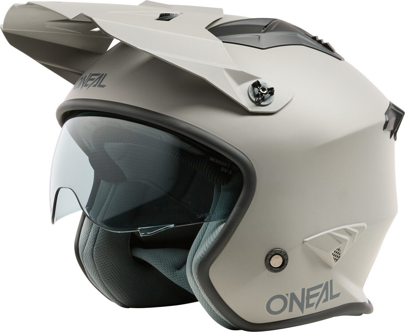 O’NEAL Motorradhelm Volt Solid Trial Helm, Integriertes Sonnenvisier