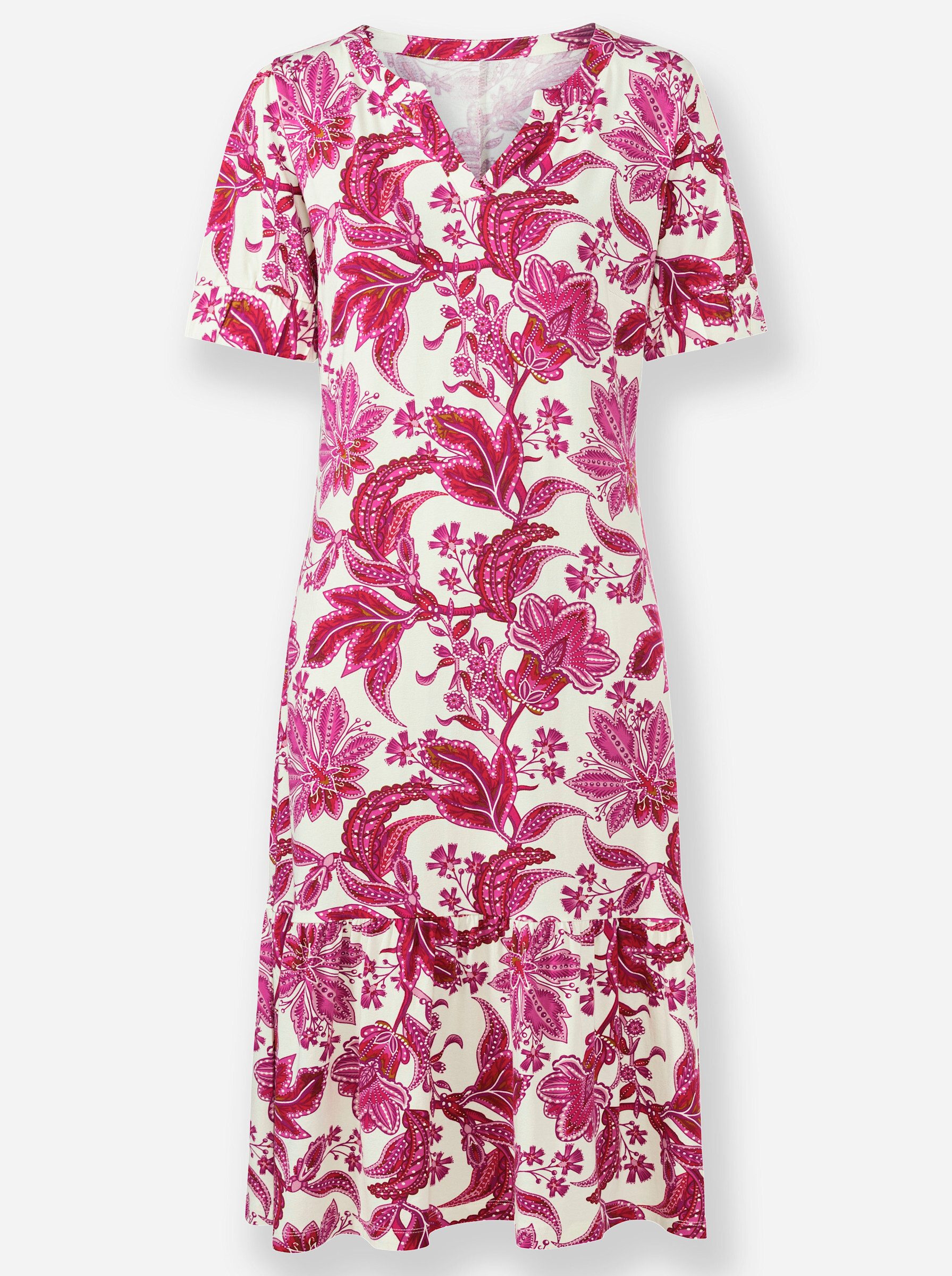 Jerseykleid Jersey-Kleid Kurzarm