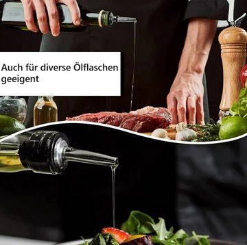 BAYLI Mörser Edelstahl Flaschenausgießer Schnaps, Weinausgießer mit Stopfen