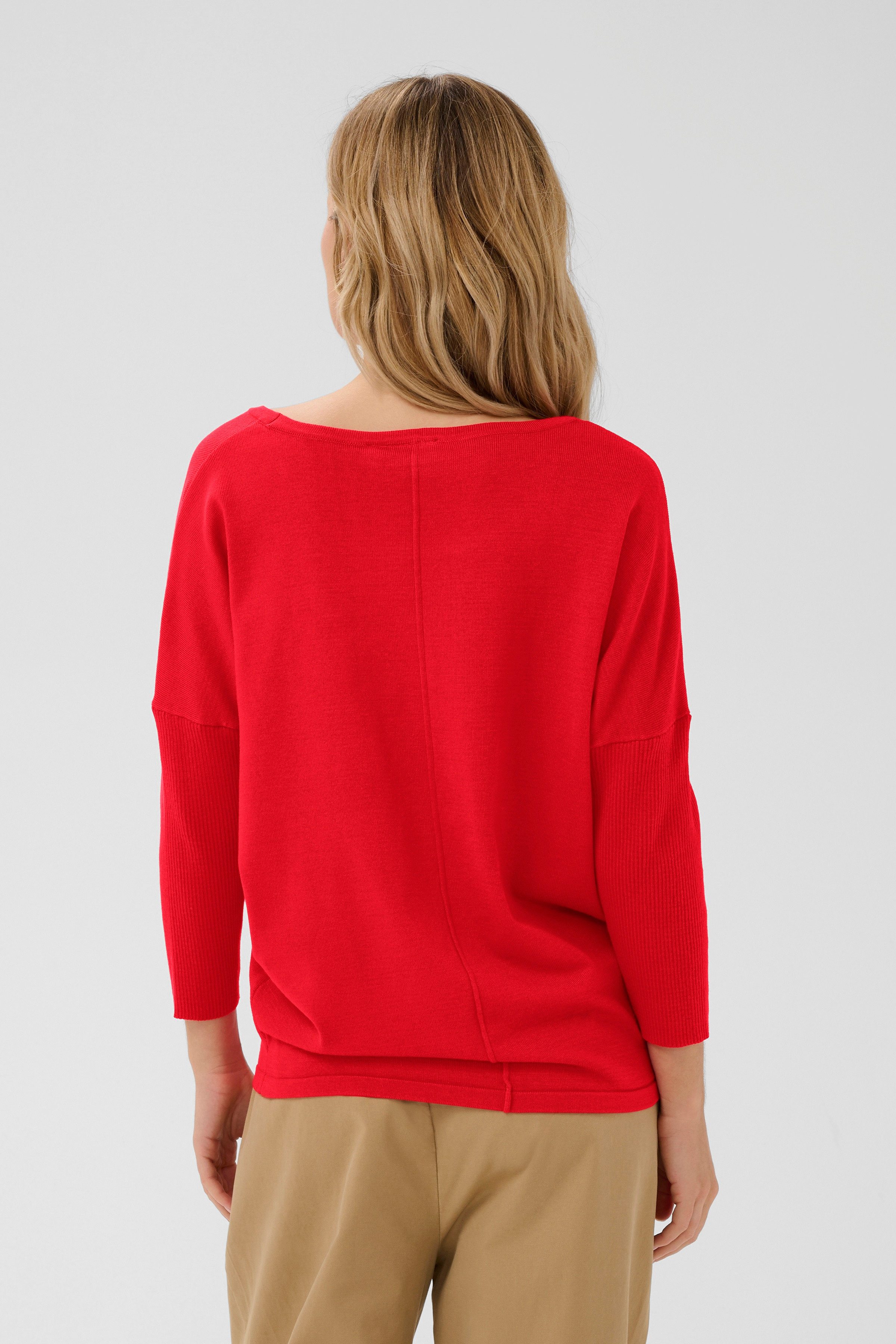 Saint Tropez Rundhalspullover A2561, MilaSZ R-Neck Viskosemischung, Casual fit