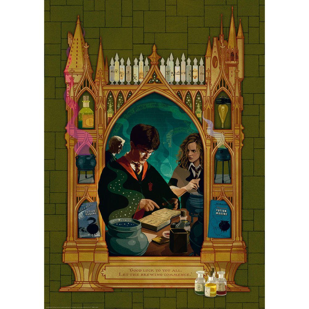 Ravensburger Puzzle 1000 Teile, Halbblutprinz Potter und Puzzleteile der Harry