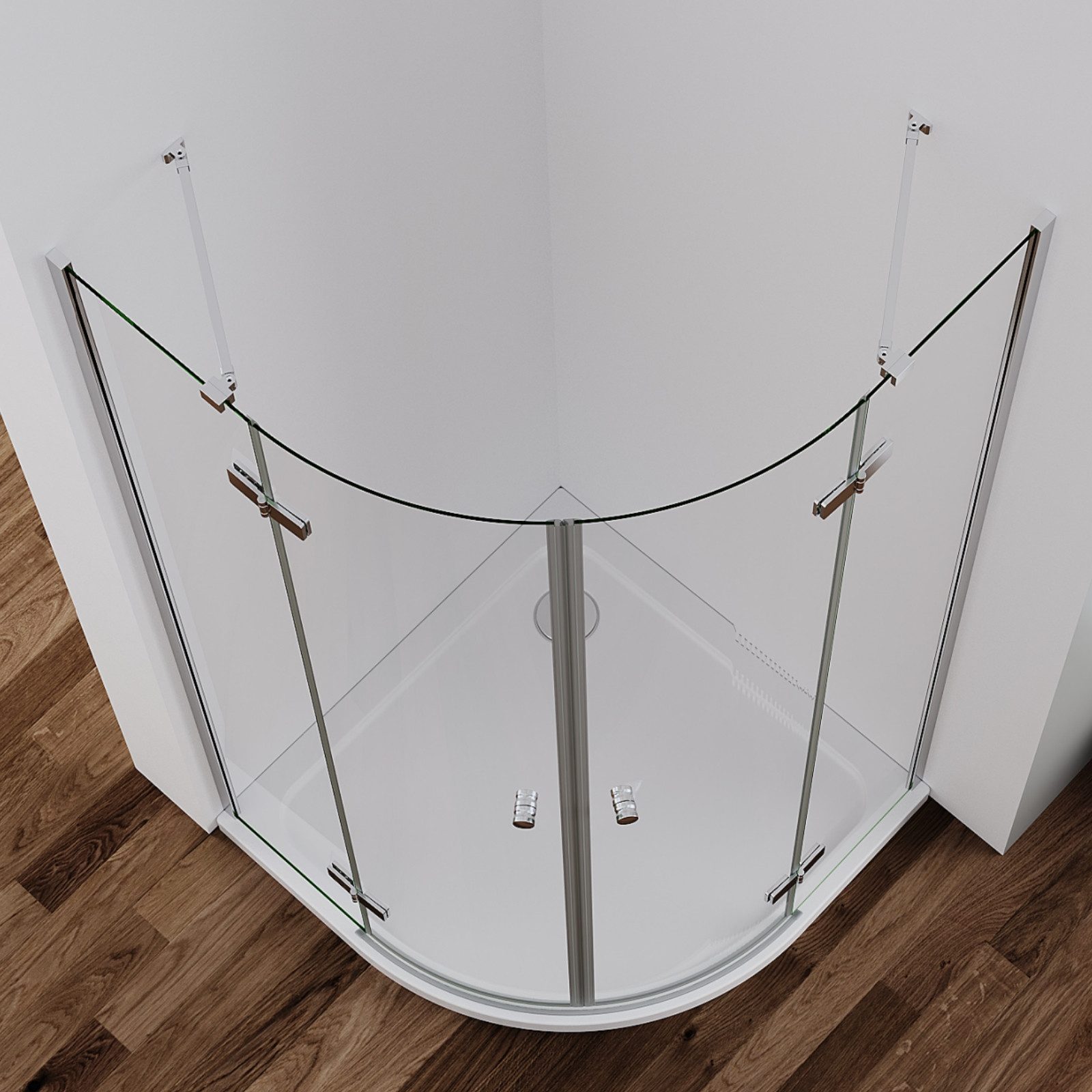 IMPTS Runddusche Duschkabine Viertelkreis Runddusche Duschabtrennung Halbru günstig online kaufen
