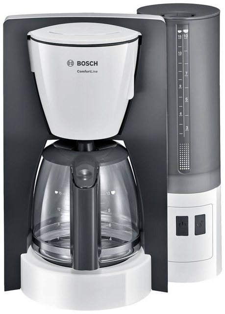 Bosch Home & Garden Filterkaffeemaschine Bosch Haushalt TKA6A041 Kaffeemaschine Weiß Fassungsvermögen Tassen=1