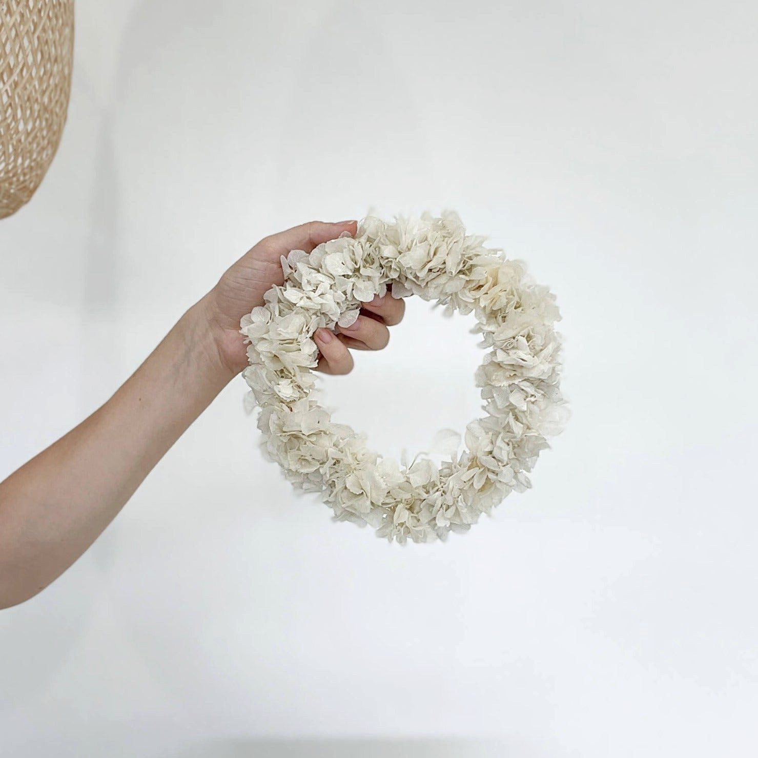 LYKKE & You Dekokranz Trockenblumenkranz Hortensien klein