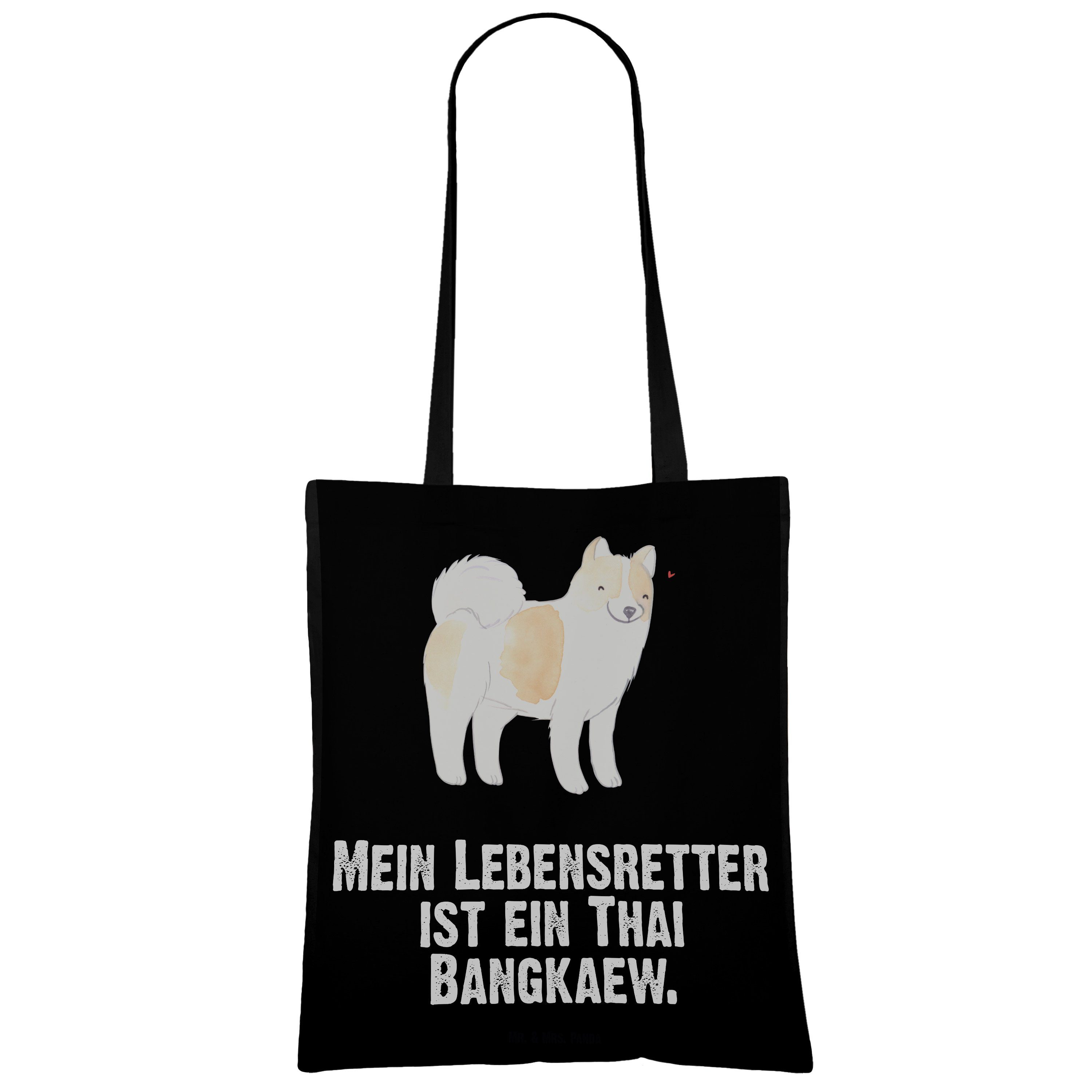 Bangkaew (1-tlg) Lebensretter Thai Beutel, Schwarz - & Mr. Geschenk, Hunderasse, Mrs. Tragetasche - Panda