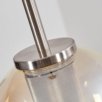 hofstein Hängeleuchte Hängelampe Leuchte 1-flammig mit Schirm aus Glas (15 cm), ohne Leuchtmittel, Höhe max. 140 cm, 1 x E27