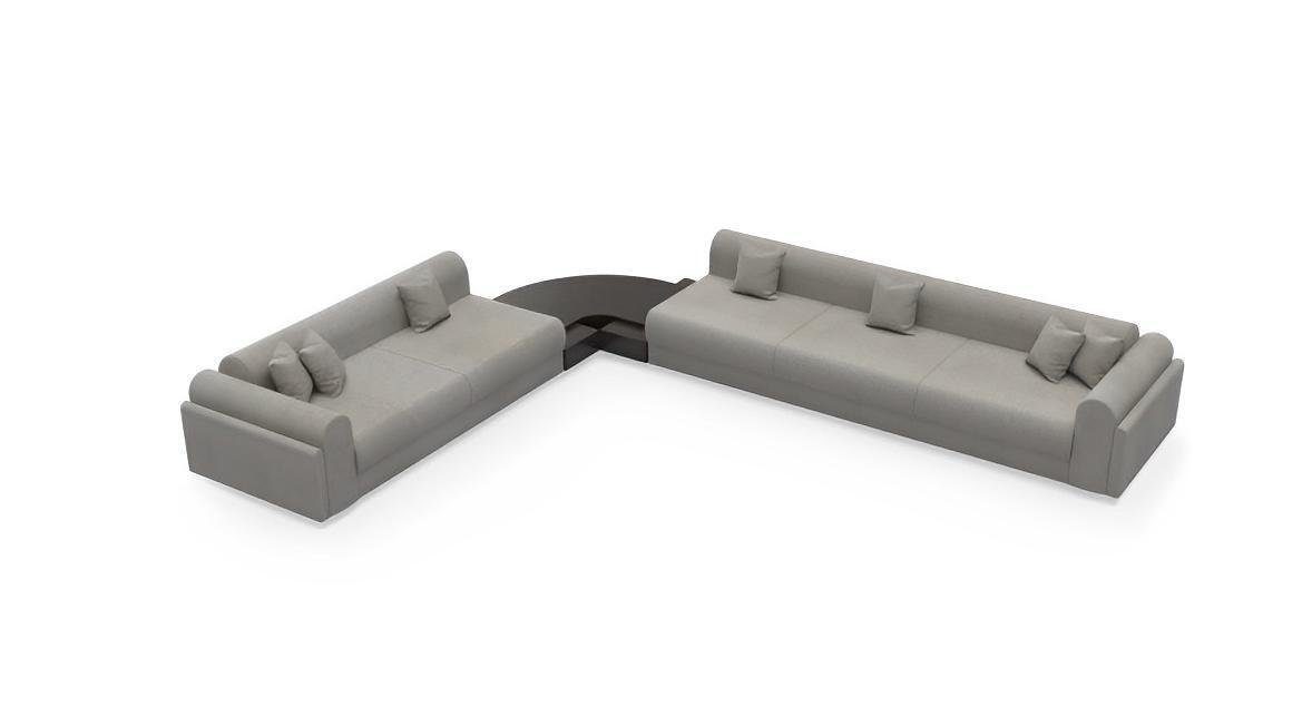 JVmoebel Ecksofa Ecksofa L-Form Textil Eckcouch Sofa Polster Premium Couch Couchen, 1 Teile, Made in Europa