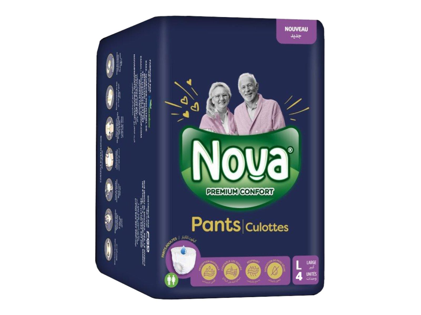 Nova Confort Inkontinenzslip Premium 36 Pants Windeln für Erwachsene, inkontinenz Pants Männer und
