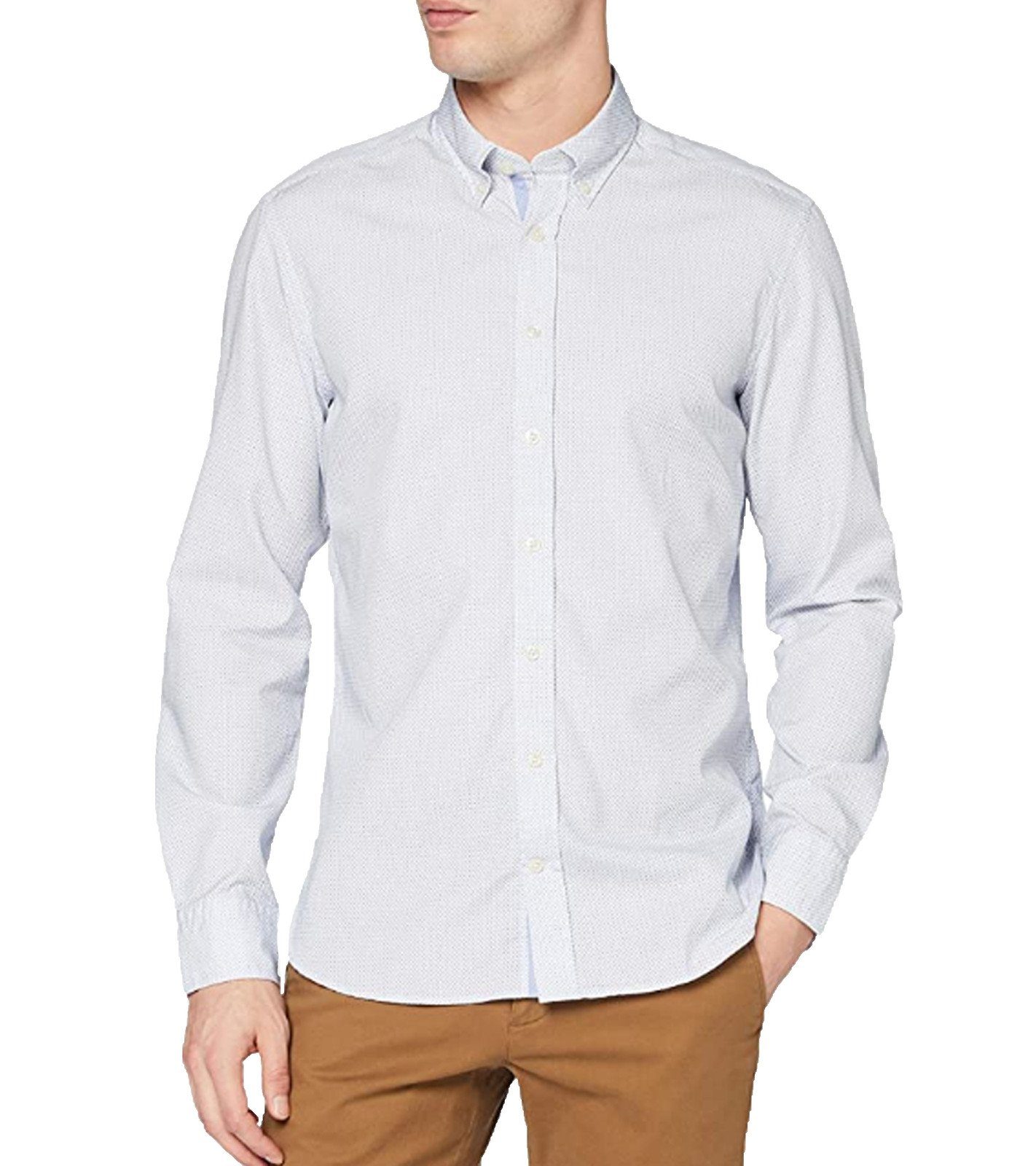 Hackett London Businesshemd »HACKETT LONDON Slim Fit-Hemd stylisches Herren  Business-Hemd Mode-Hemd Weiß/Blau« online kaufen | OTTO