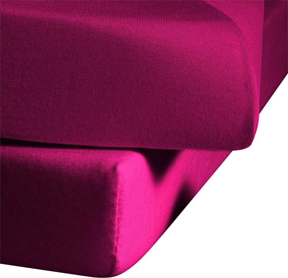 fleuresse Betttuch Colours, Mako-Satin, Gummizug: ohne, günstig online kaufen