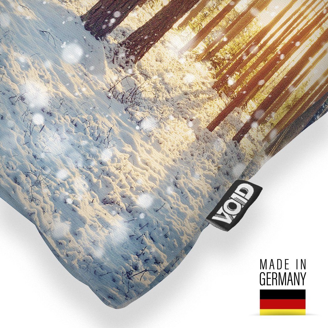 VOID Kissenbezug, (1 Stück), Weihnachtsdeko Winterwald Wald Winter Schnee W günstig online kaufen