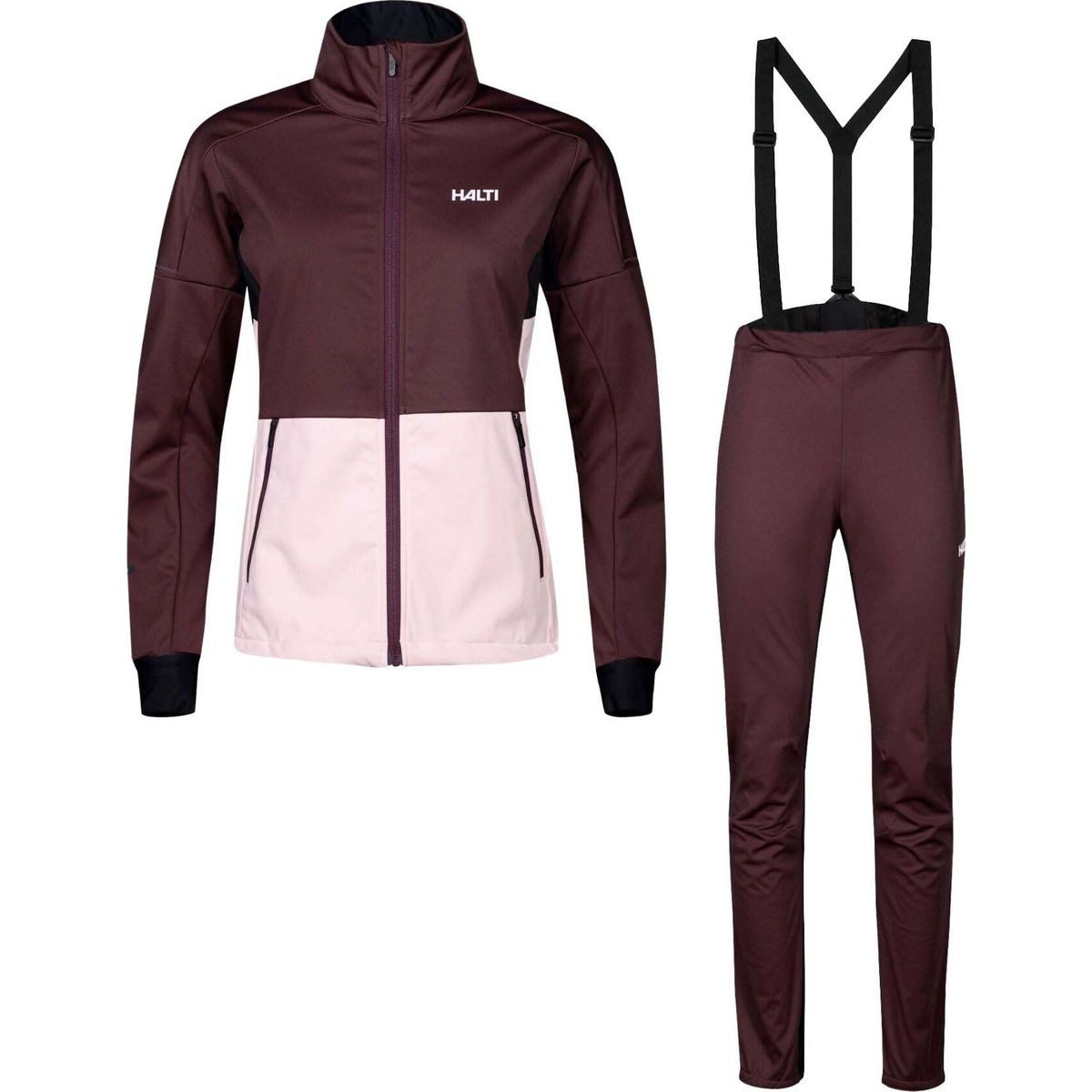 HALTI Skijacke Huuru W+ XC Set Vielseitiges Softshell-Set für Damen mit Übergröße, ideal für
