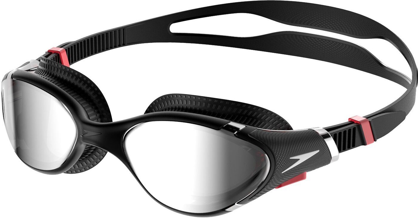 Speedo Schwimmbrille Biofuse 2.0 Mirror, für Erwachsene, mit patentiertem Druckknopf-Mechanismus