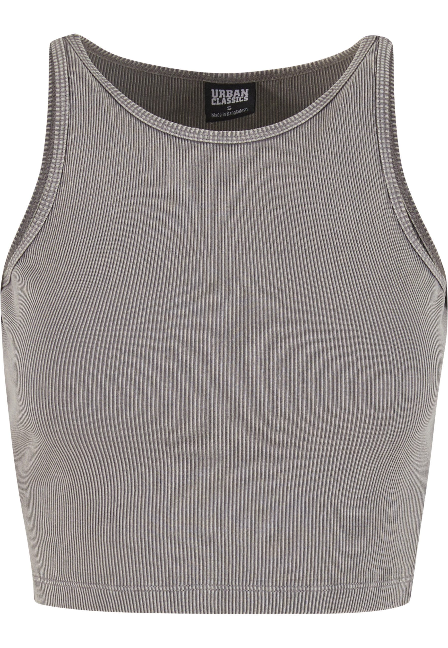 URBAN CLASSICS T-Shirt Urban Classics Ladies Washed Rib Jersey Cropped Top (1-tlg)