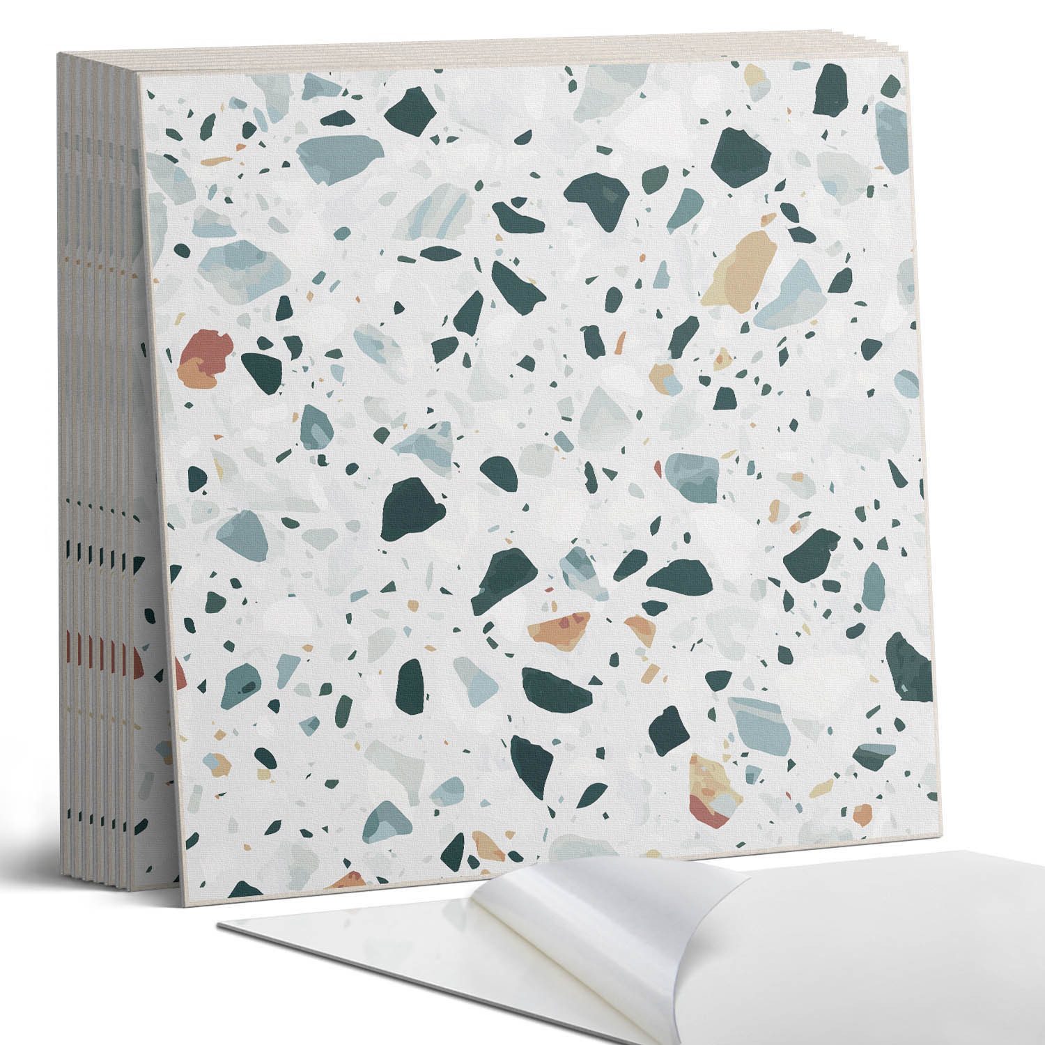 Coloray Vinylfliesen Selbstklebende Vinylfliesen für Wand und Boden, Selbstklebende PVC-Fliesen