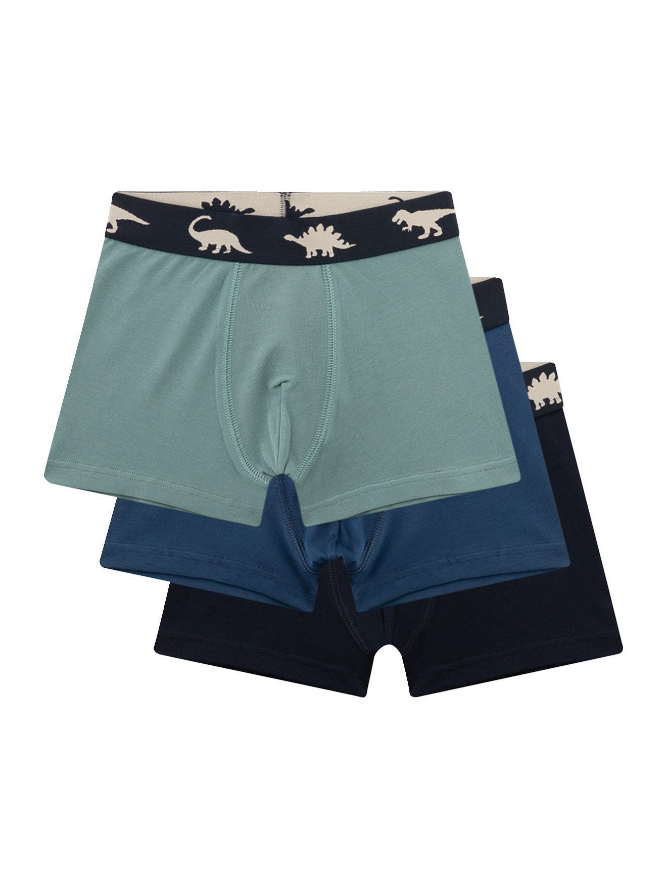 Sanetta Boxershorts 3er-Pack Shortys Dinos Jungen