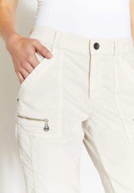 AENGELS Relax-fit-Jeans Mom-Jeans Darleen Detail Zip mit Ziernähten mit Label-Applikationen