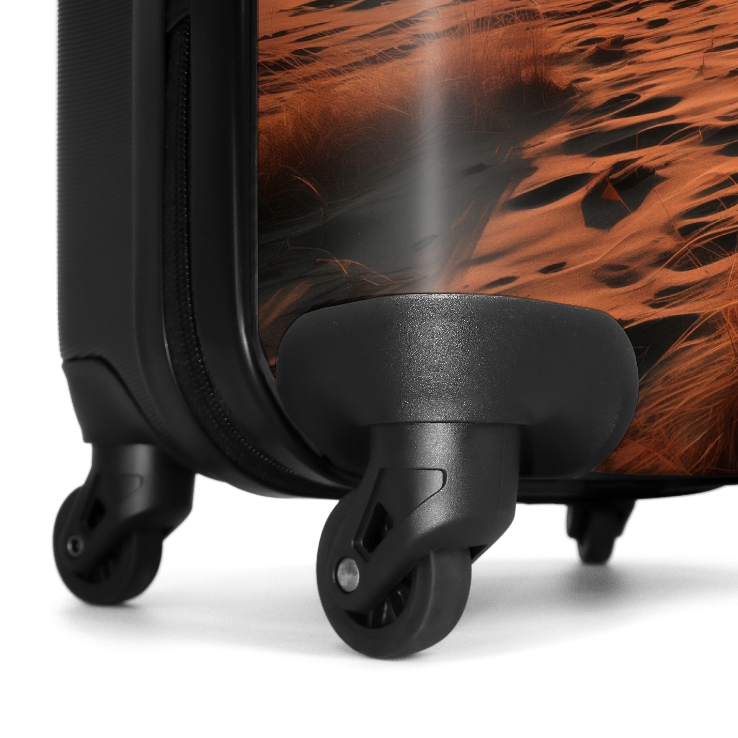 NoBoringSuitcases.com© Hartschalen-Trolley Meer bei Sonnenuntergang 55x35x20cm, 4 Rollen, Reisetasche mit Rollen, Koffer Handgepäck Flugzeug