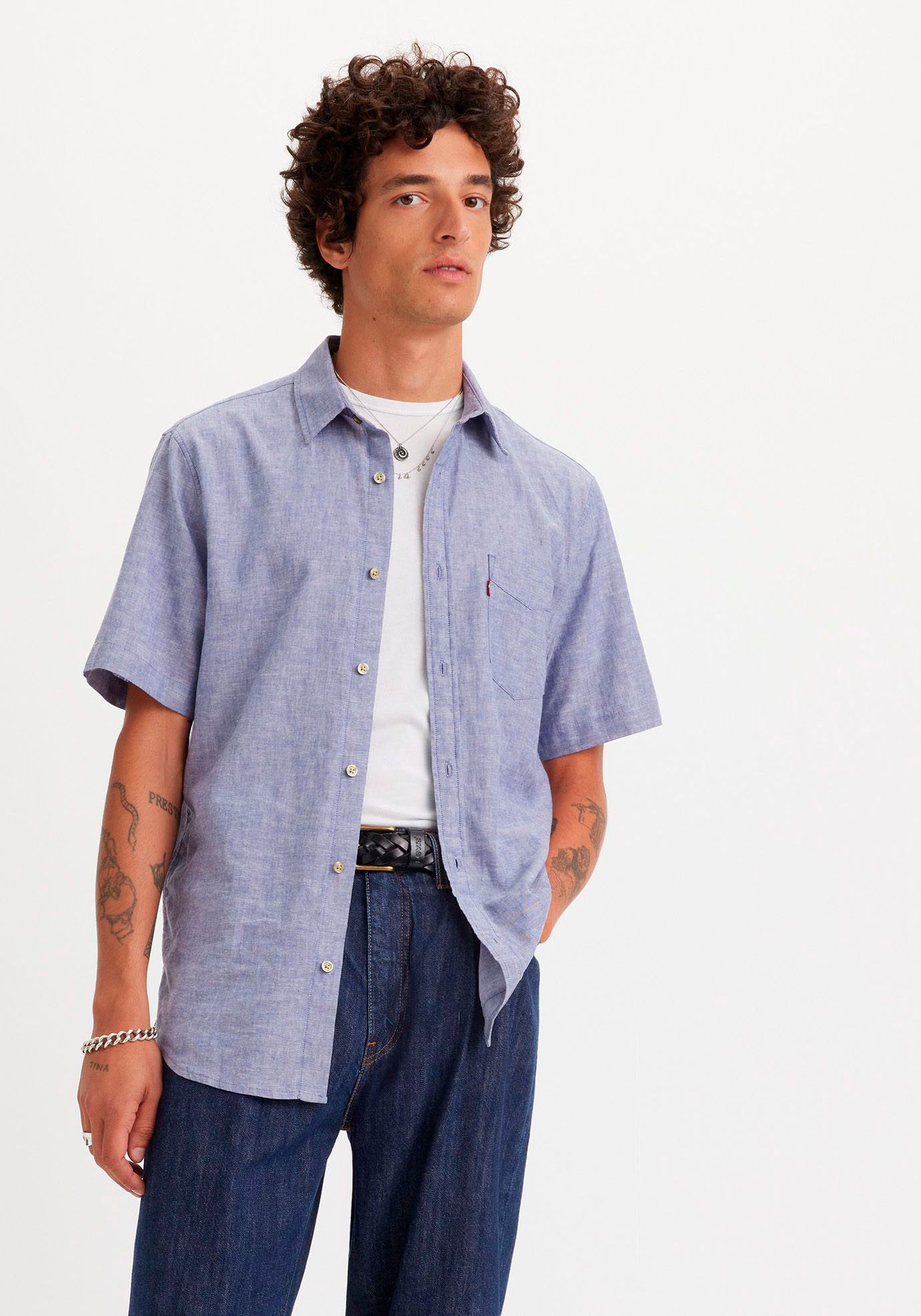 Levi's® Kurzarmhemd LS BATTERY HM SHIRT SLIM