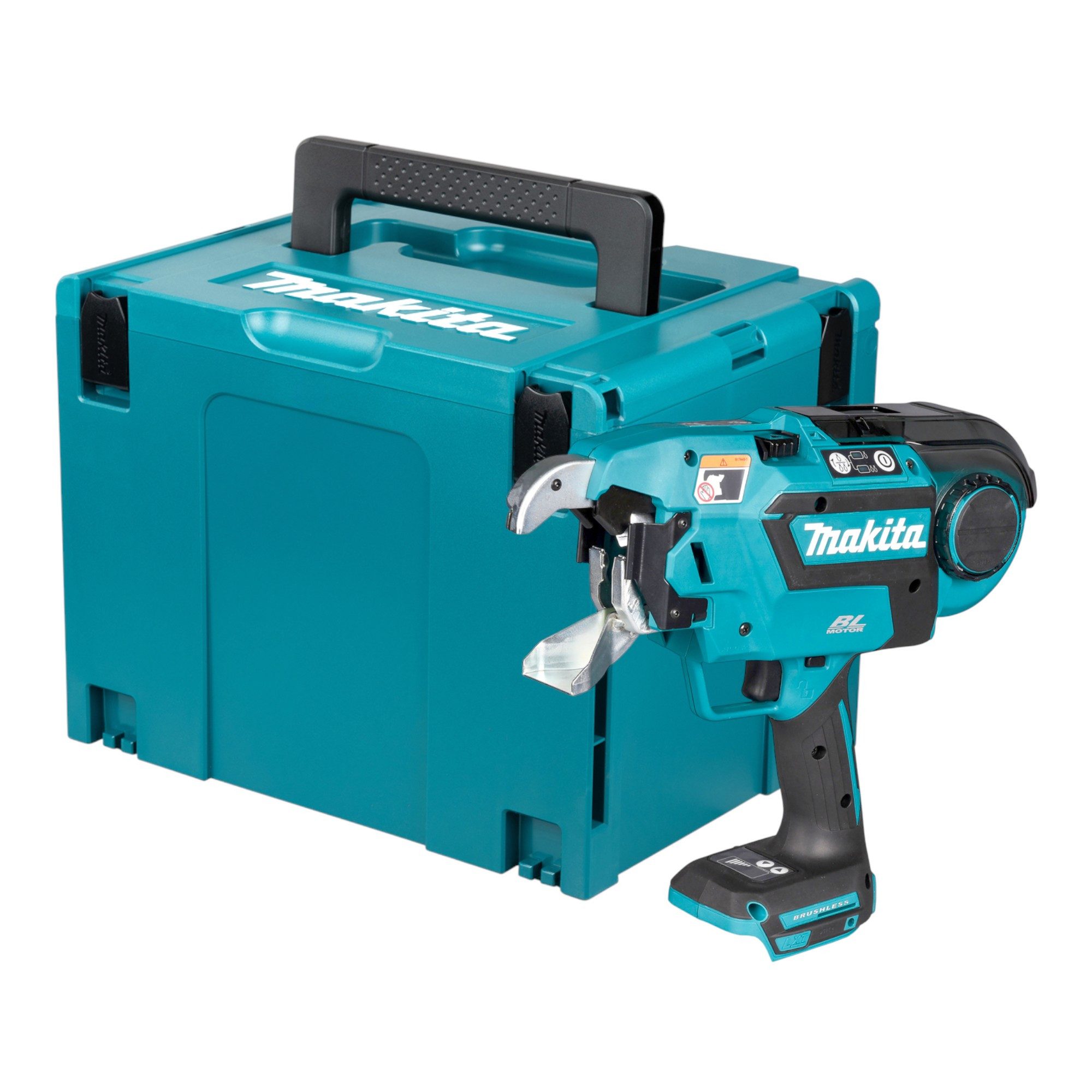 Makita Blindnietzange DTR 181 ZJ Akku Bewehrungsverbinder 18 V 0,8 mm Brushless + Makpac
