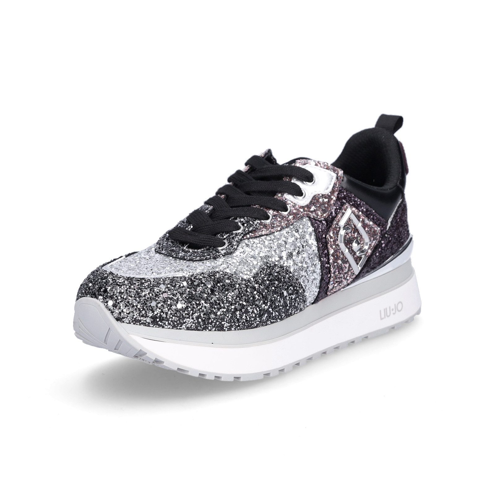 Liu Jo Liu Jo Damen Sneaker Maxi Wonder 01 silber schwarz Sneaker