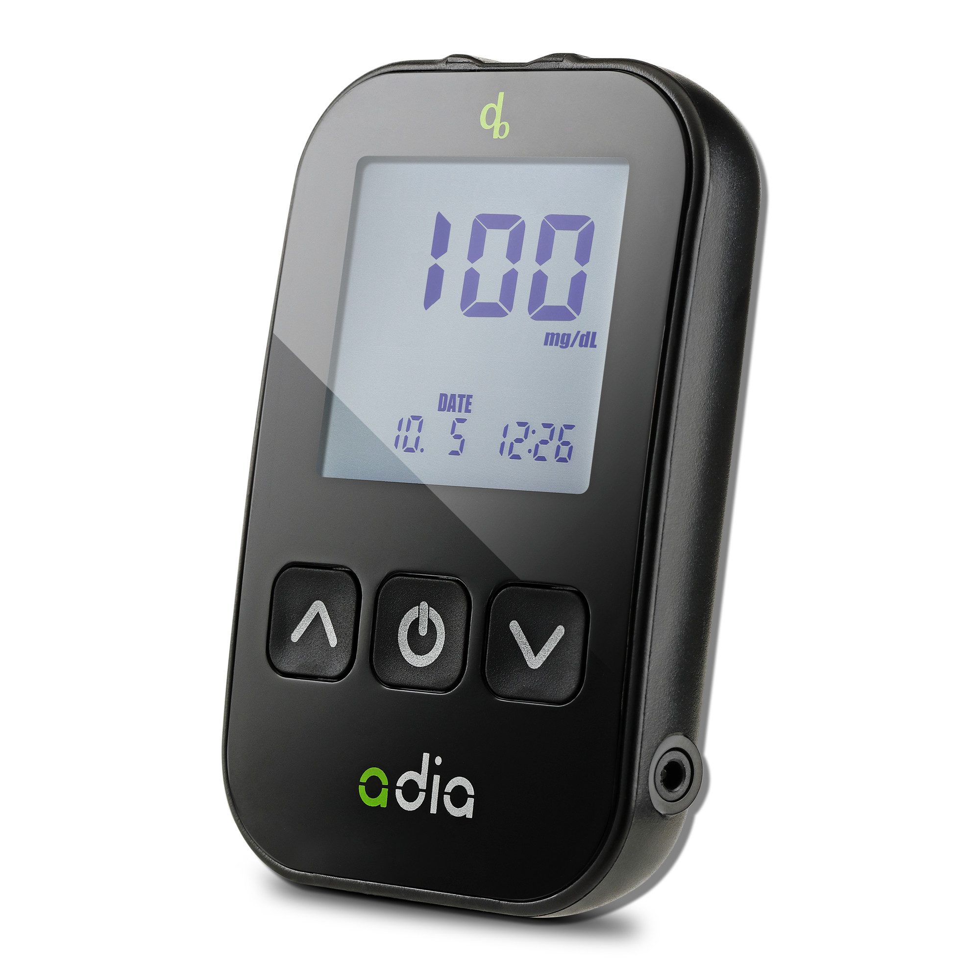 ADIA Blutzuckermessgerät adia Blutzuckermessgerät Set + 60 Teststreifen + 110 Lanzetten mg/dl