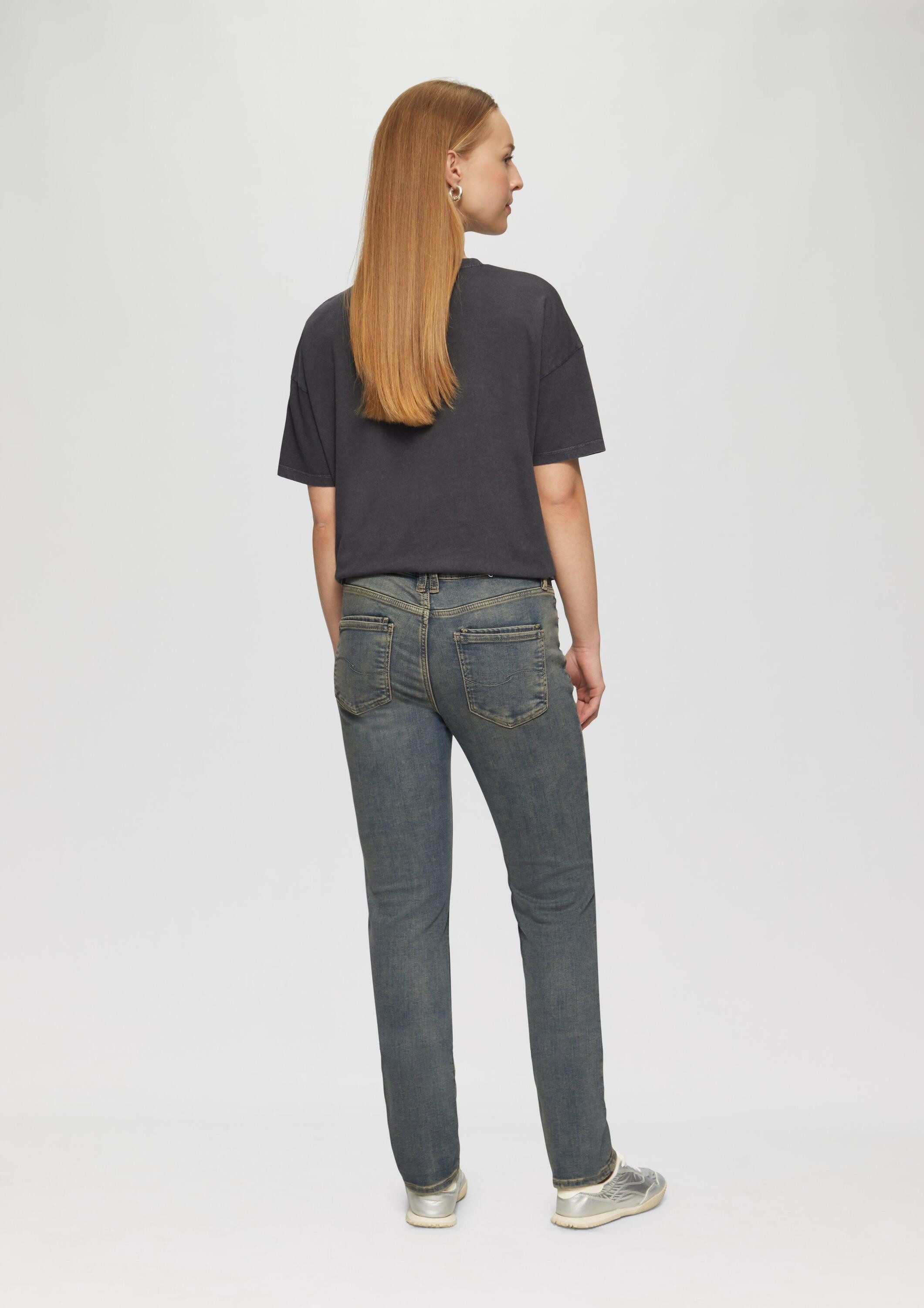 QS Slim-fit-Jeans Jeans-Hose CATIE Jeans Catie / Slim Fit / Mid Rise / Slim Leg / Knopfleiste