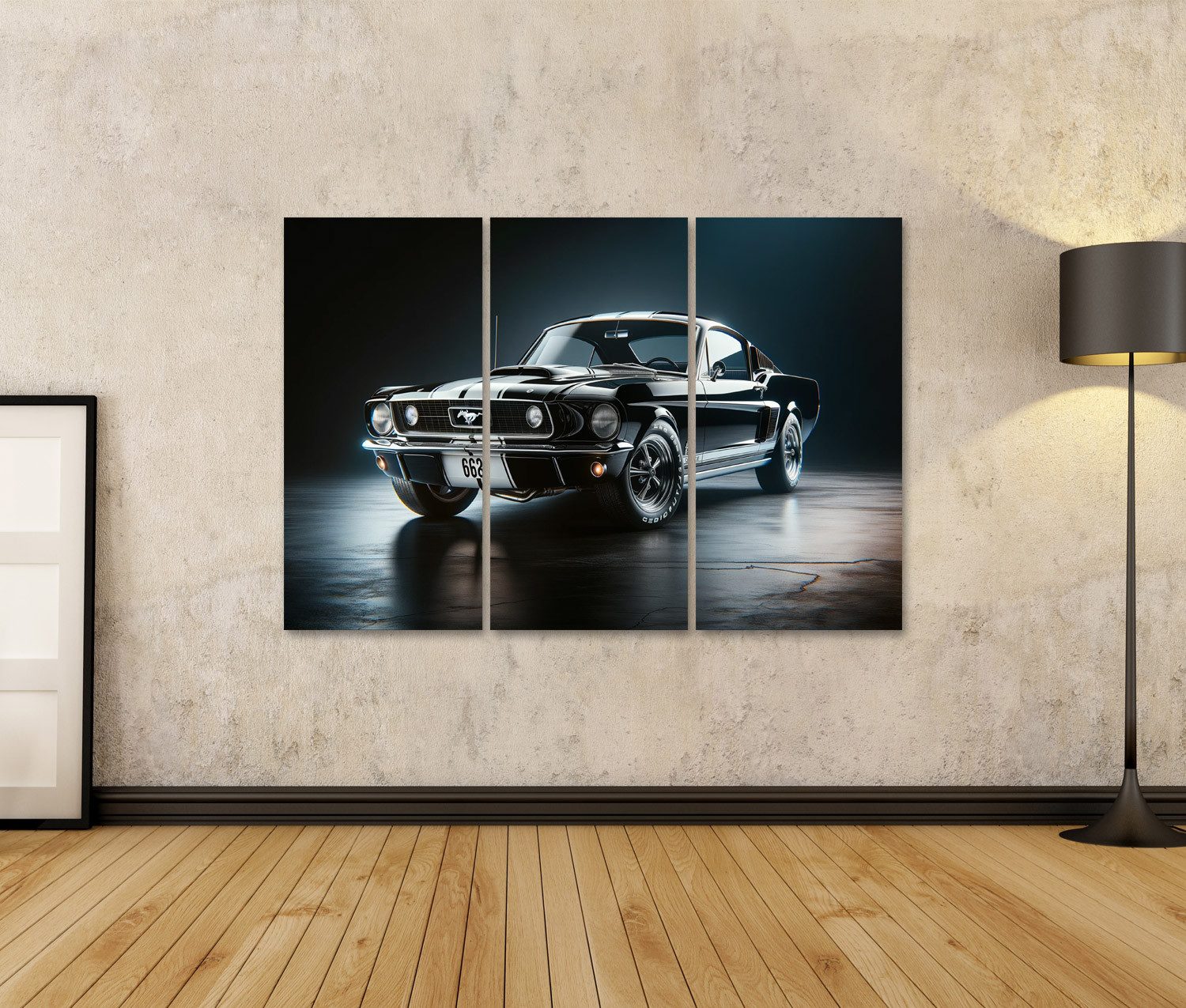 islandburner Leinwandbild Klassisches Muscle-Car schlankes Design Ford Must günstig online kaufen