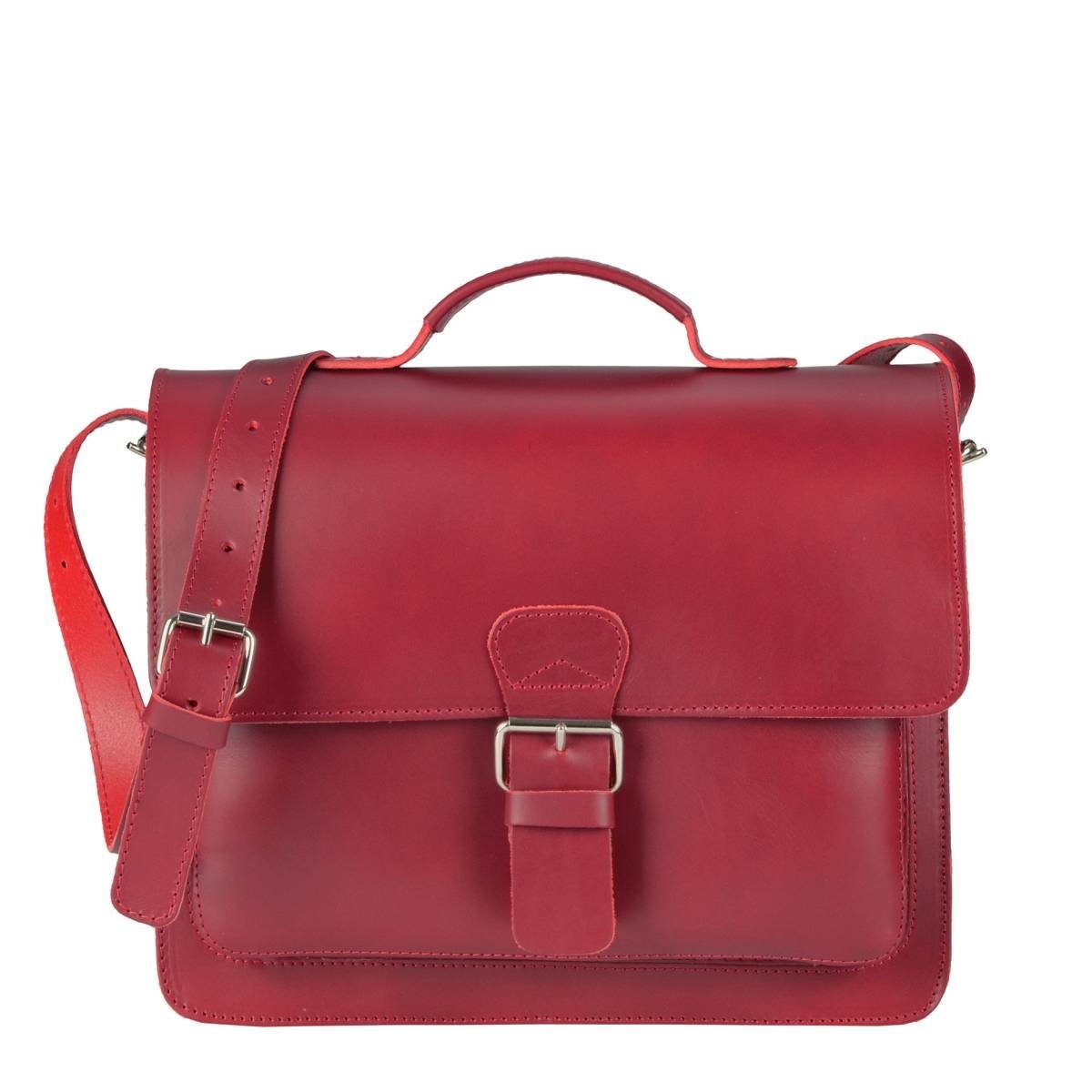 Ruitertassen Aktentasche Classic, 36 cm Schultasche mit 1 Fach, kleine Lehrertasche, rustikales Leder