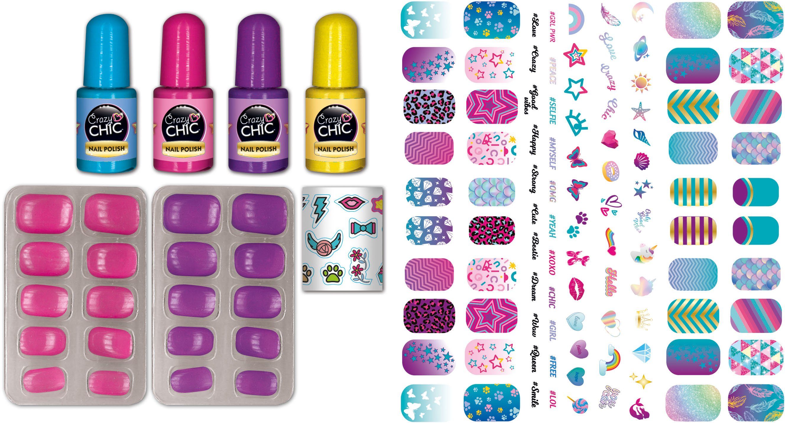 Clementoni® Kreativset Crazy Chic, Fluoreszierende Nägel
