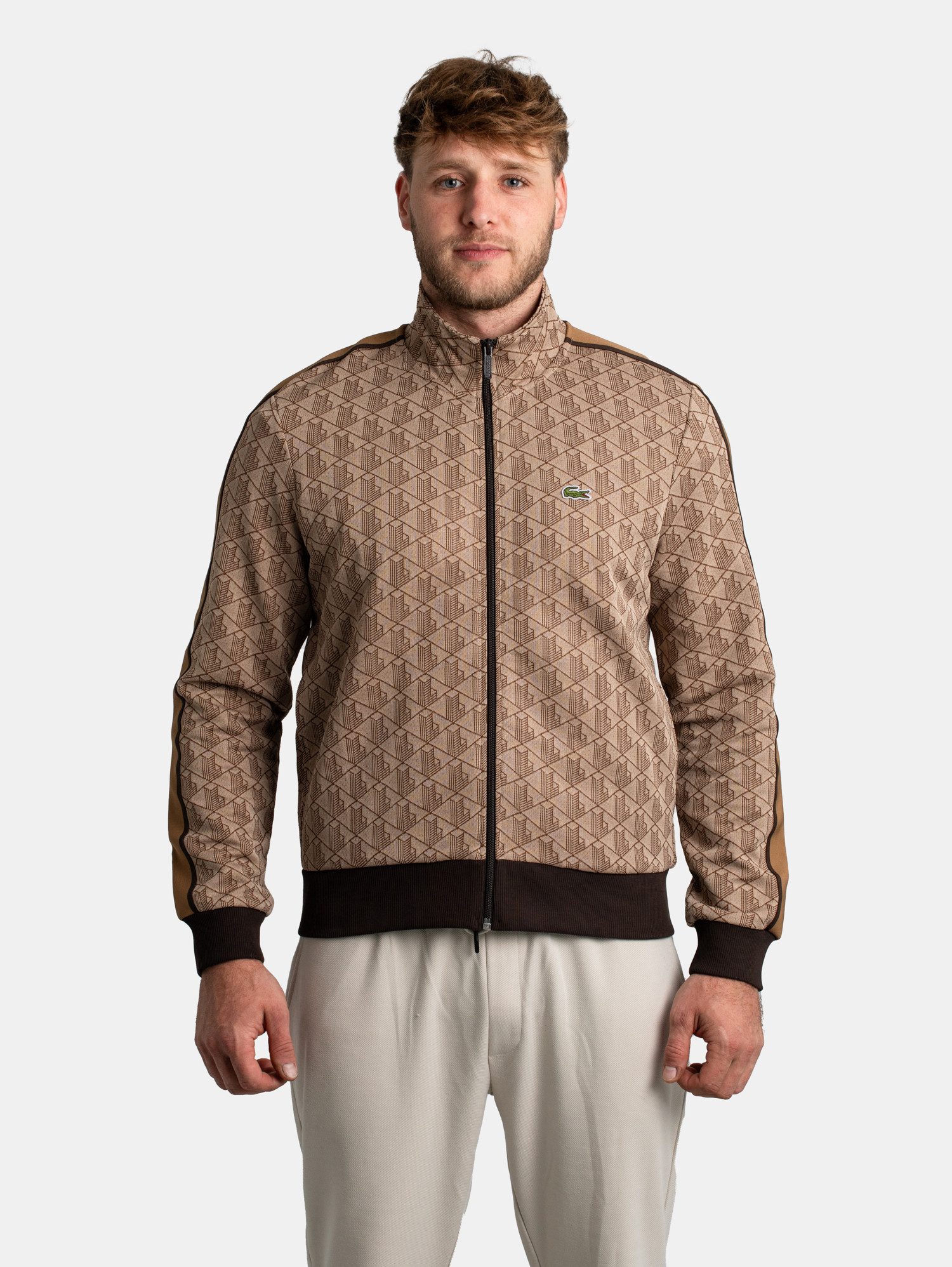 Lacoste Sweatjacke Lacoste Monogram Sweatjacket günstig online kaufen
