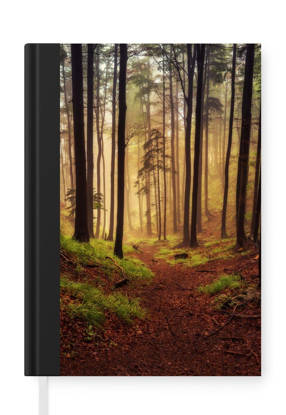 MuchoWow Notizbuch Bäume - Natur - Wald, Journal, Merkzettel, Tagebuch, Notizheft, A5, 98 Seiten, Haushaltsbuch