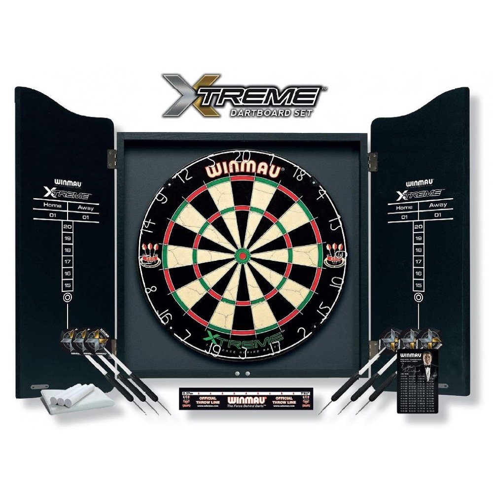 Dartscheibe Dartboard/Cabinet-Set Xtreme inkl. Zub.