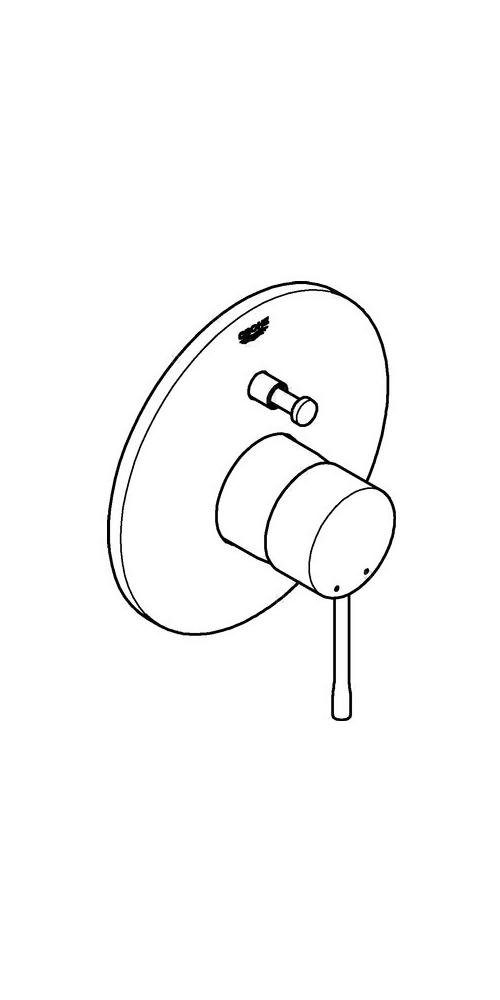 Grohe Badarmatur »Einhand-Wannenbatterie ESSENCE Fertigmontageset für