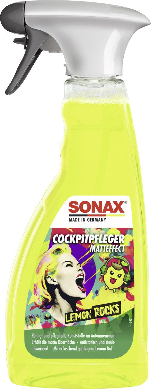 Sonax Cockpitpfleger Matteffect Lemon Rocks 500 ml Cockpit-Reiniger