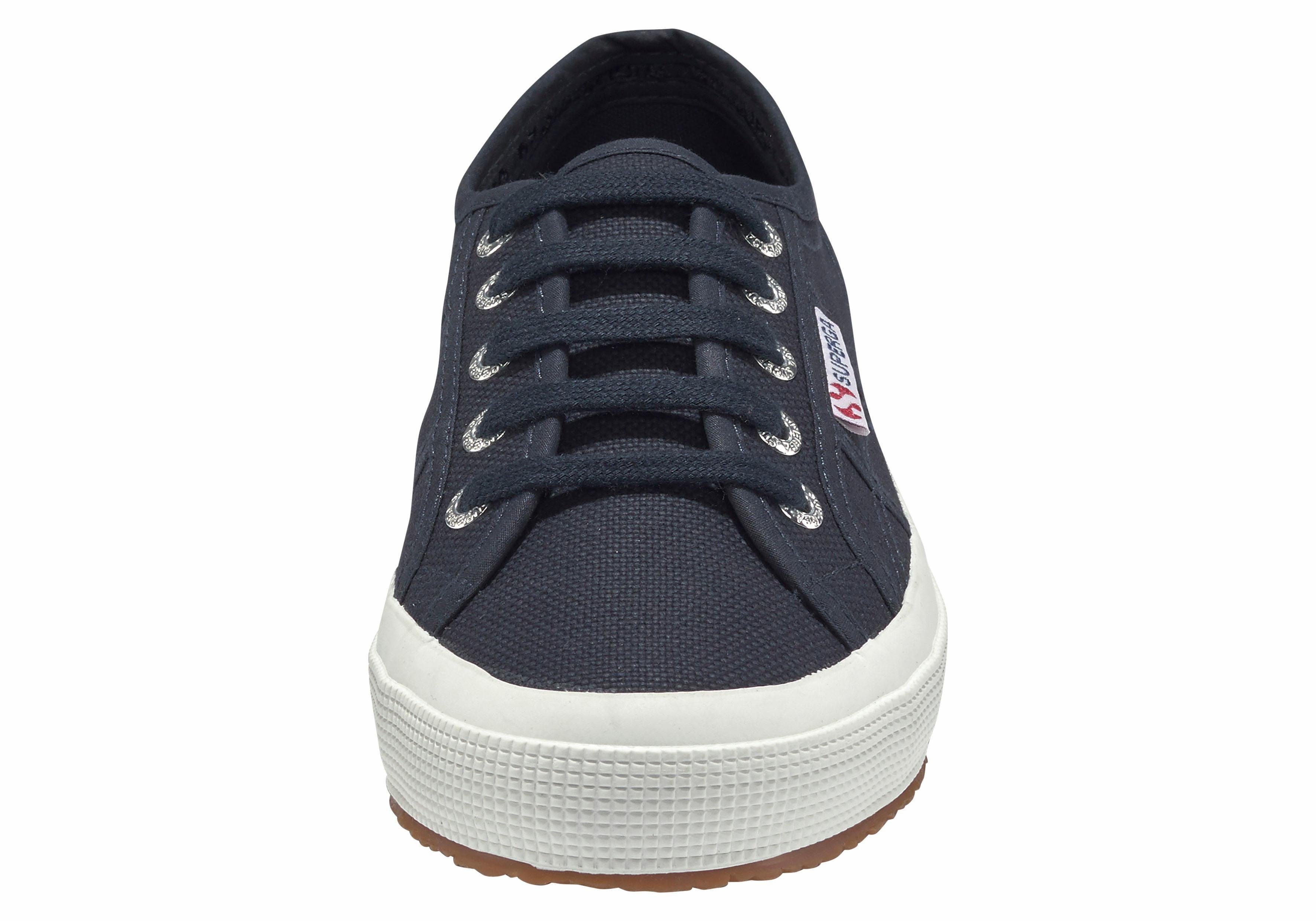 mit Cotu navy-white Sneaker klassischem Superga Canvas-Obermaterial Classic