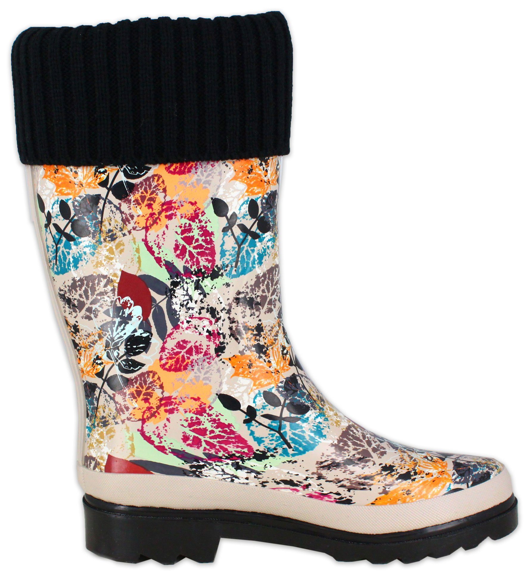 Beck Damen Gummistiefel mit Warmfutter Gummistiefel (aus weichem Naturkauts günstig online kaufen